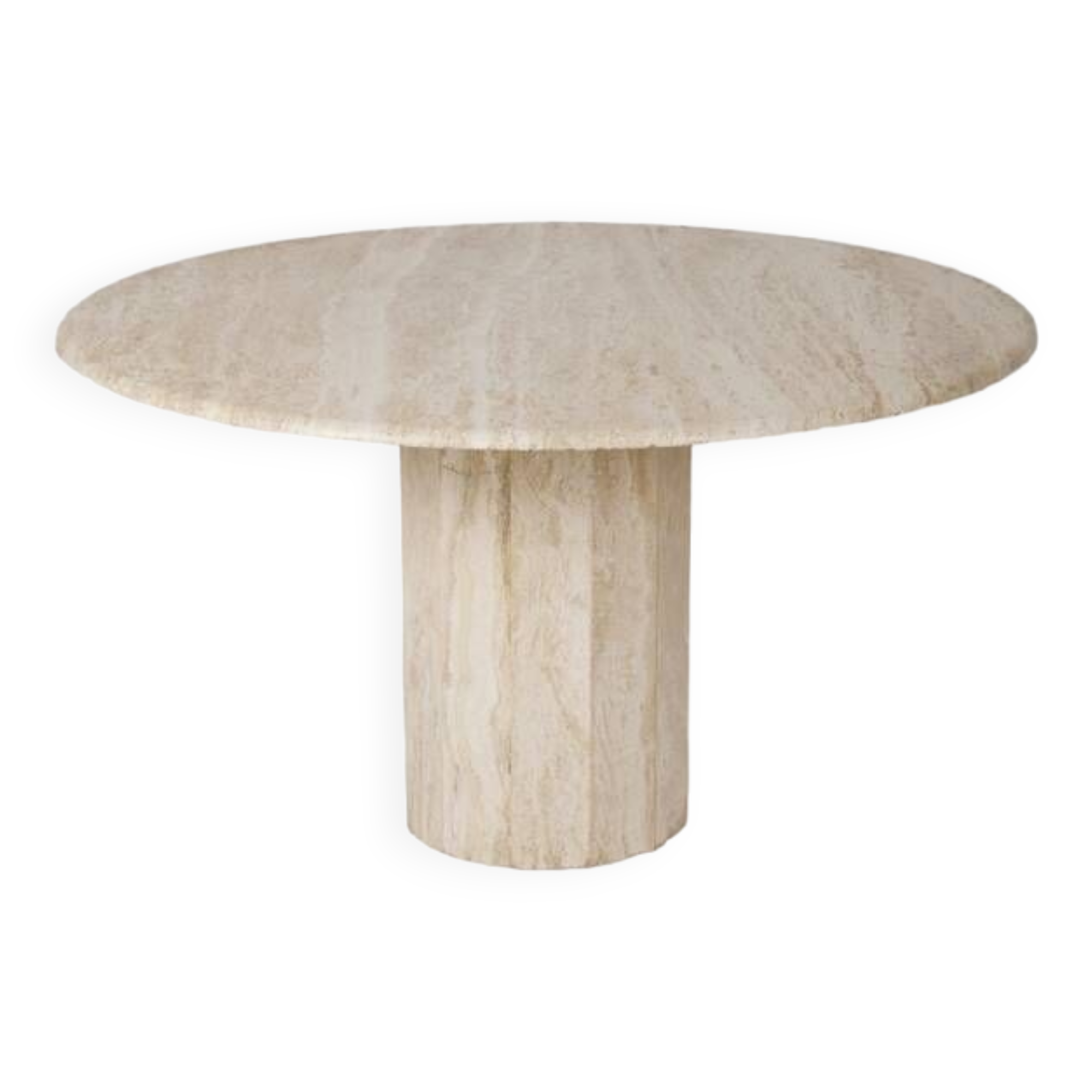 Travertine dining table