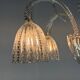 Colourless Venetian glass lustre from Murano circa 1930