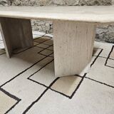1980's travertine coffee table