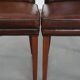 Comfortable set of 2 sheep leather dining chairs with character