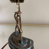 Lampe bronze Hakuli Israël années 50