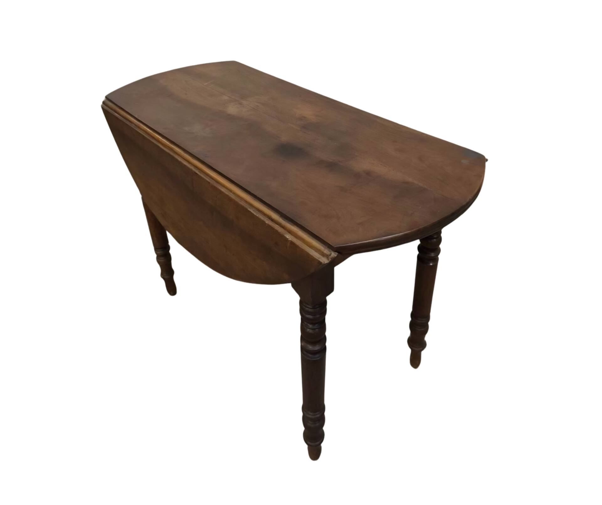 Table ronde en bois massif - pliable 