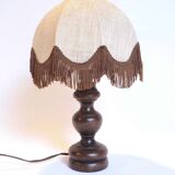 Small wooden foot lamp