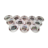 Lot de 12 assiettes à dessert Sarreguemines modèle Obernai