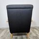 Fauteuil noir par Jindrich Halabala, années 1940