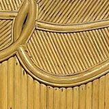 Rattan braiding headboard