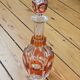 Orange crystal carafe Val Saint-Lambert - 1950s