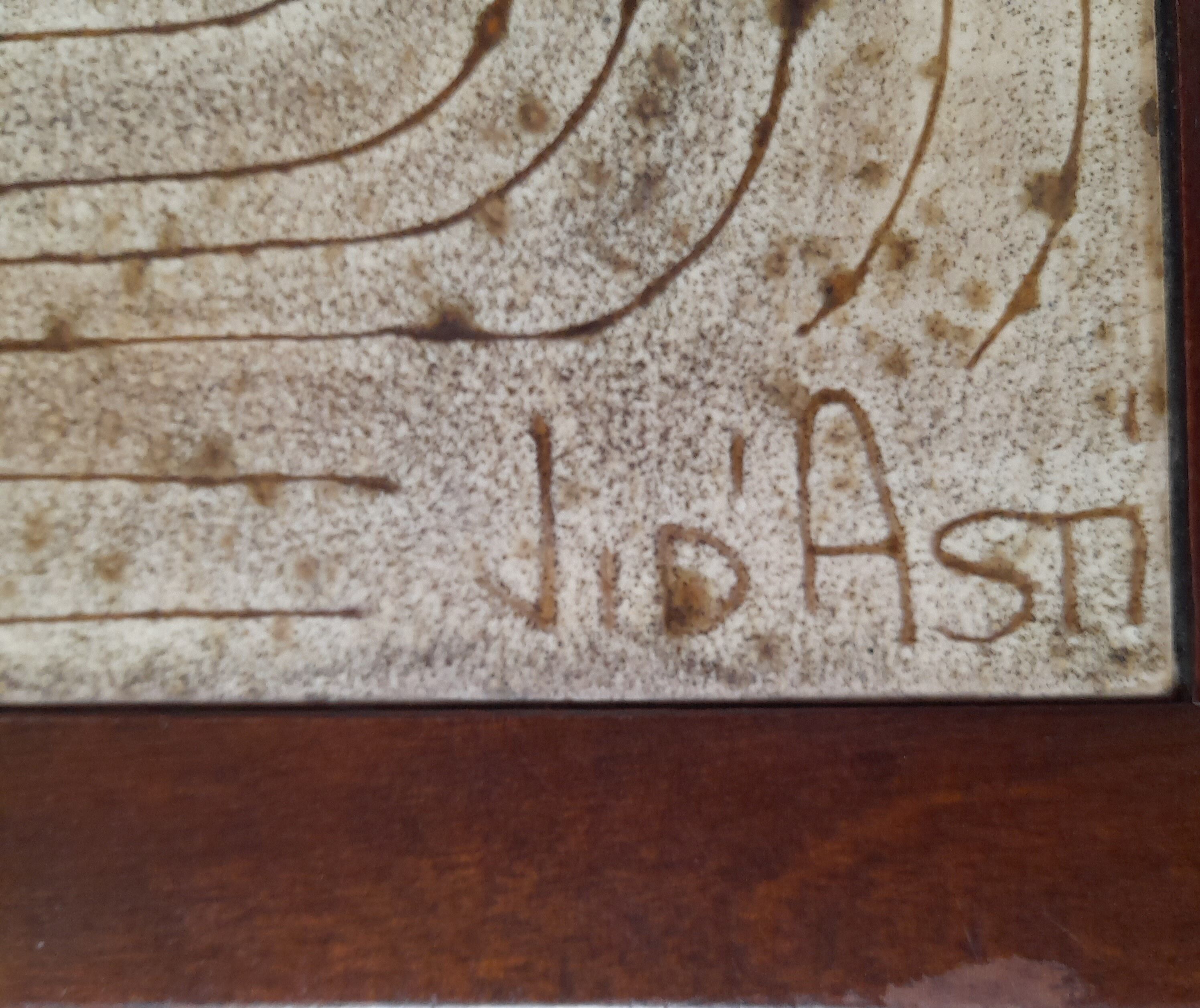 Ceramic coffee table, Jean D Asti 1960