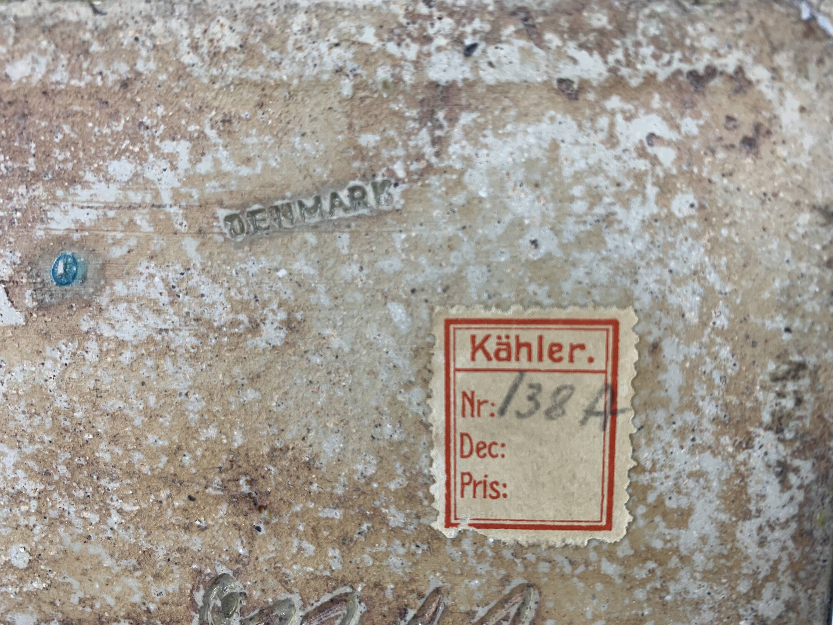 Scandinavian ceramic table lamp, Nils Kähler for HAK, Denmark, 1960s