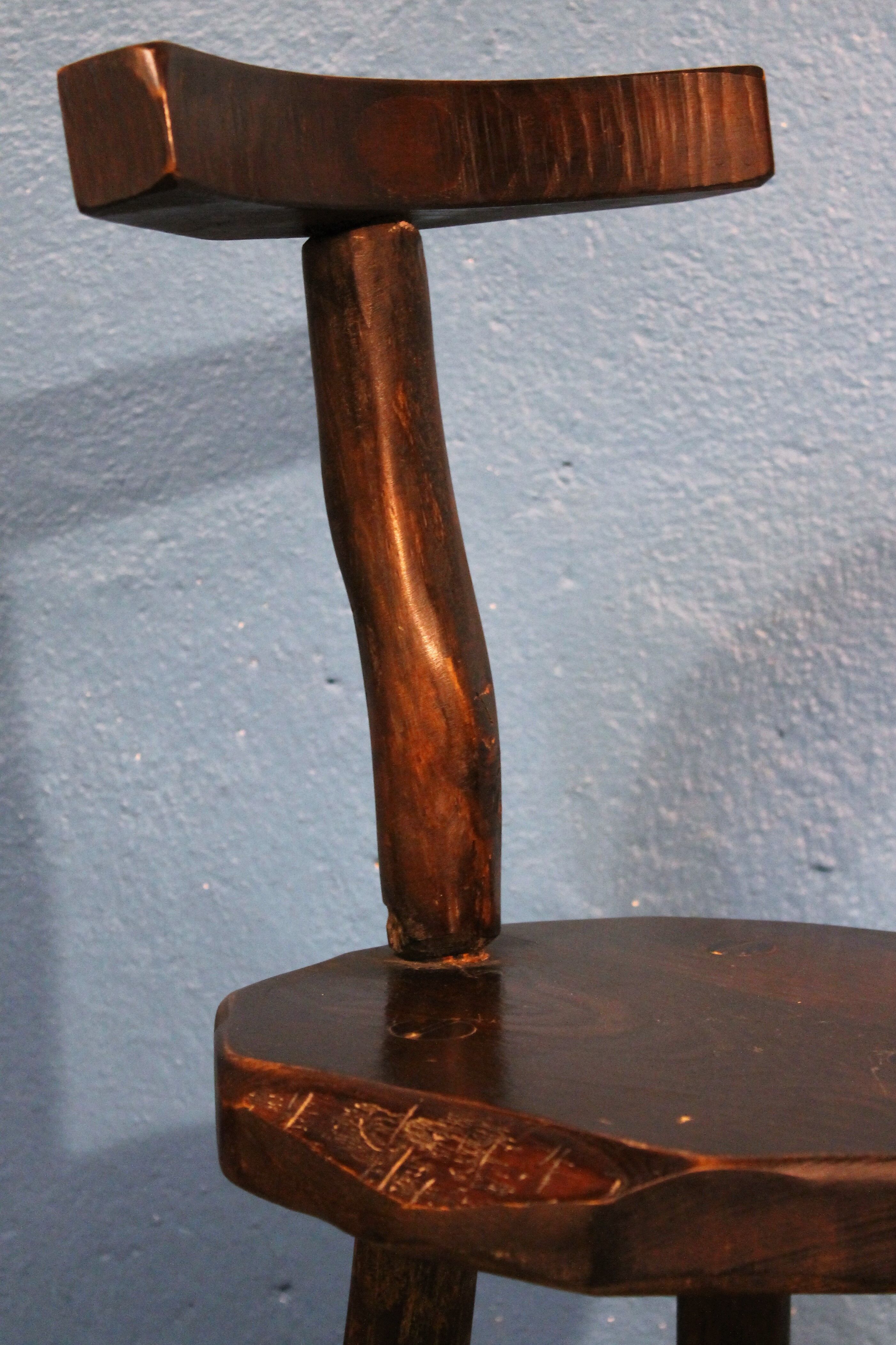 Tripod chair "Brutalist" 1950s