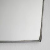 Miroir Art Déco scandinave de 1931 avec cadre en étain gravé