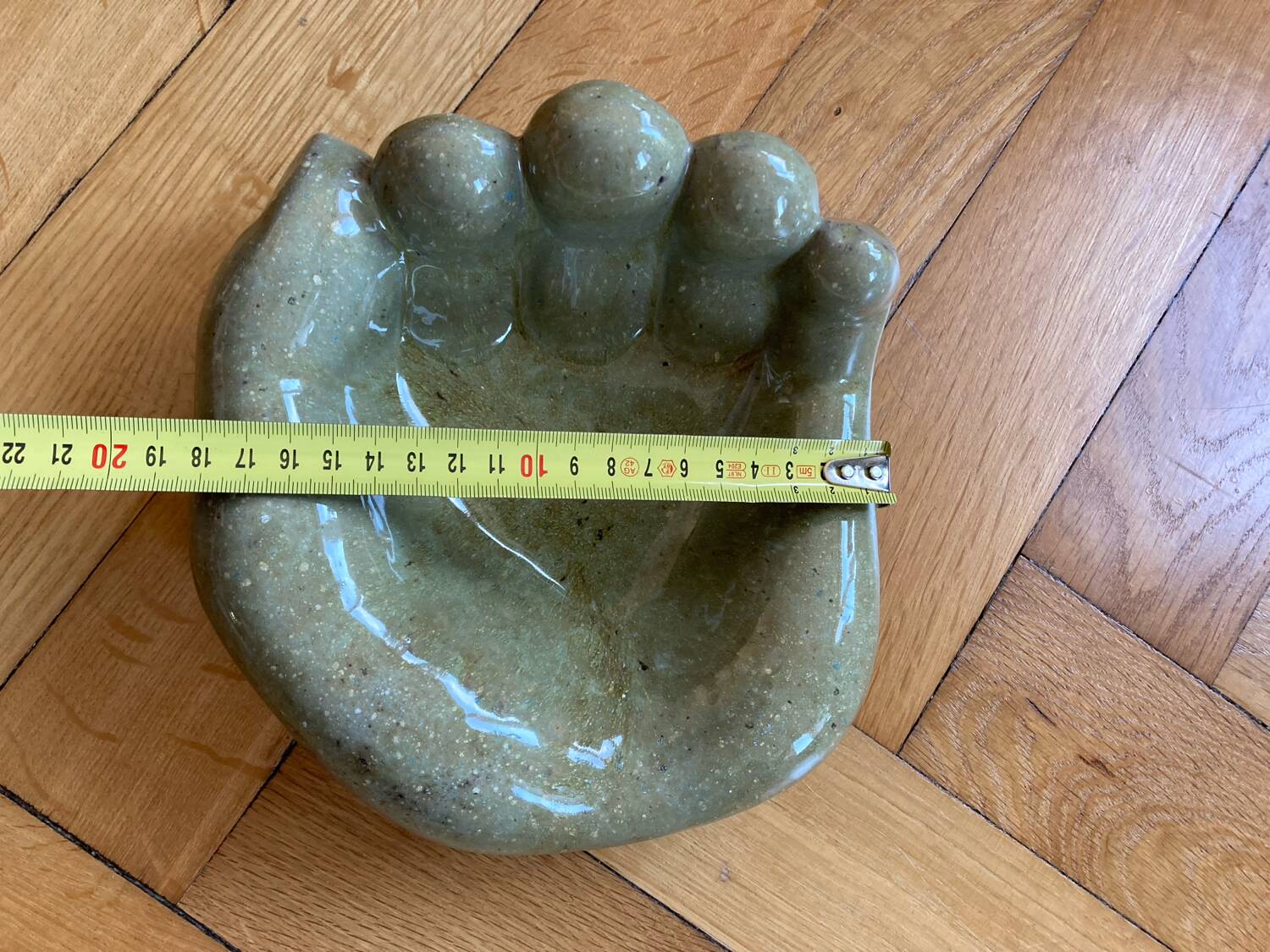 Vintage ceramic hand pocket tray xxl