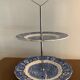 Blue and white porcelain servant or display Palissy Pottery Staffordshire England 1960