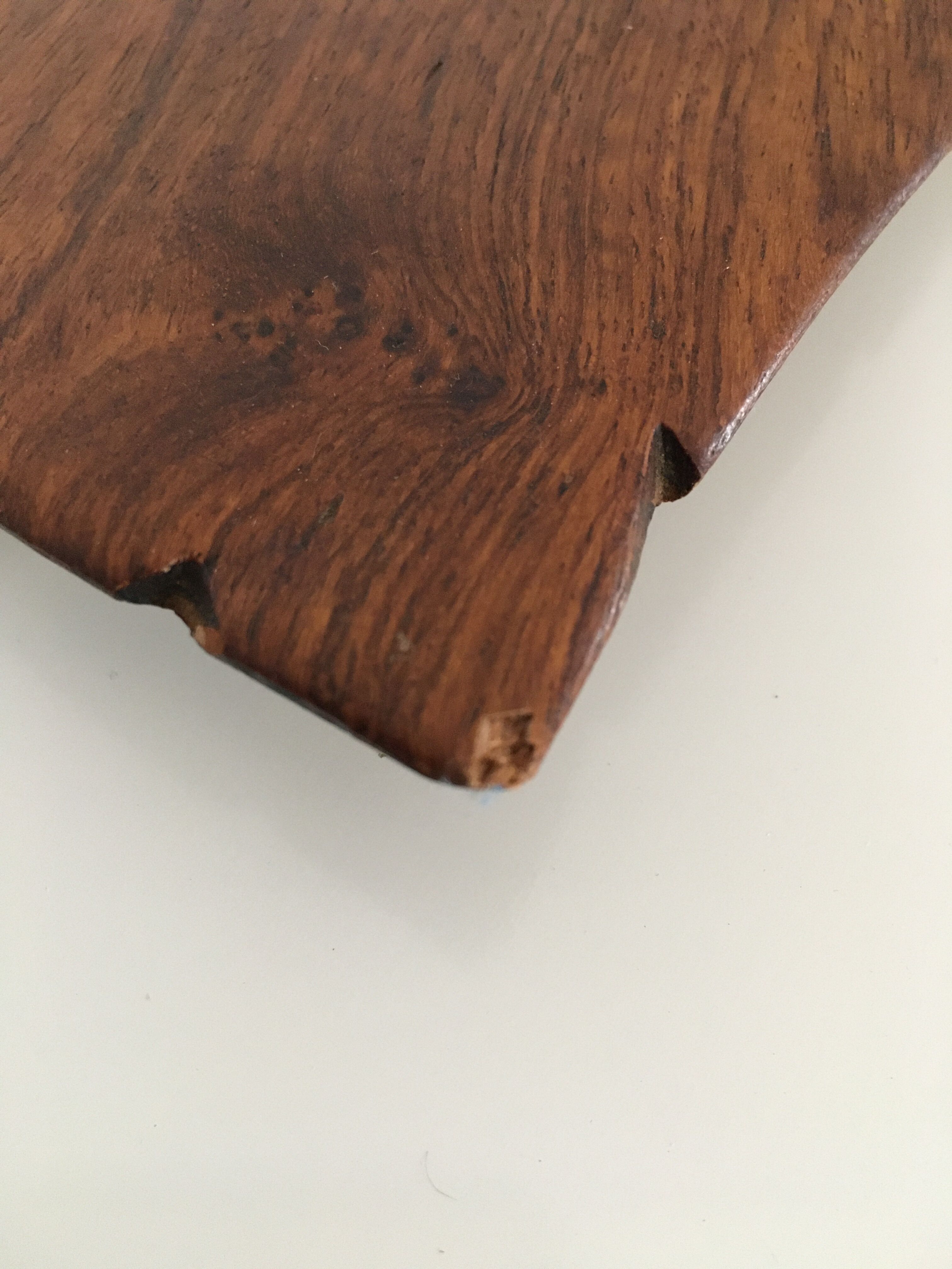 Vintage teak pocket emptier