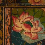 Antique oriental trunk in dark tones (c.1900) #4