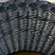 Black diabolo rattan set of the 60s