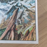 School poster the glacier and the ancient mountain