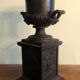 Pair of Medici vases, cast iron, on base