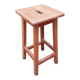 Tabouret d'atelier vintage en chêne massif année 40