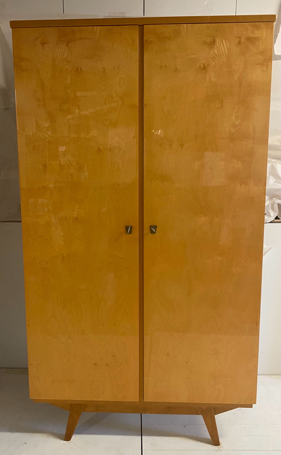 Vintage wardrobe with compass feet