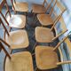 Set de 8 chaises bistrot vintage 1960