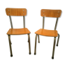 Pair of vintage children's chairs in formica