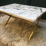 Marble tray coffee table