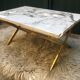 Marble tray coffee table