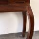 Solid wood console – colonial style – curved legs – drawer – 100x40x81cm