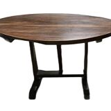 Small oval folding wine table