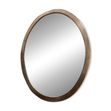 Vintage medallion mirror in solid bronze