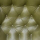 Fauteuil pivotant en cuir vert olive années 1970