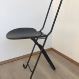 Gastone Rinaldi black folding chairs