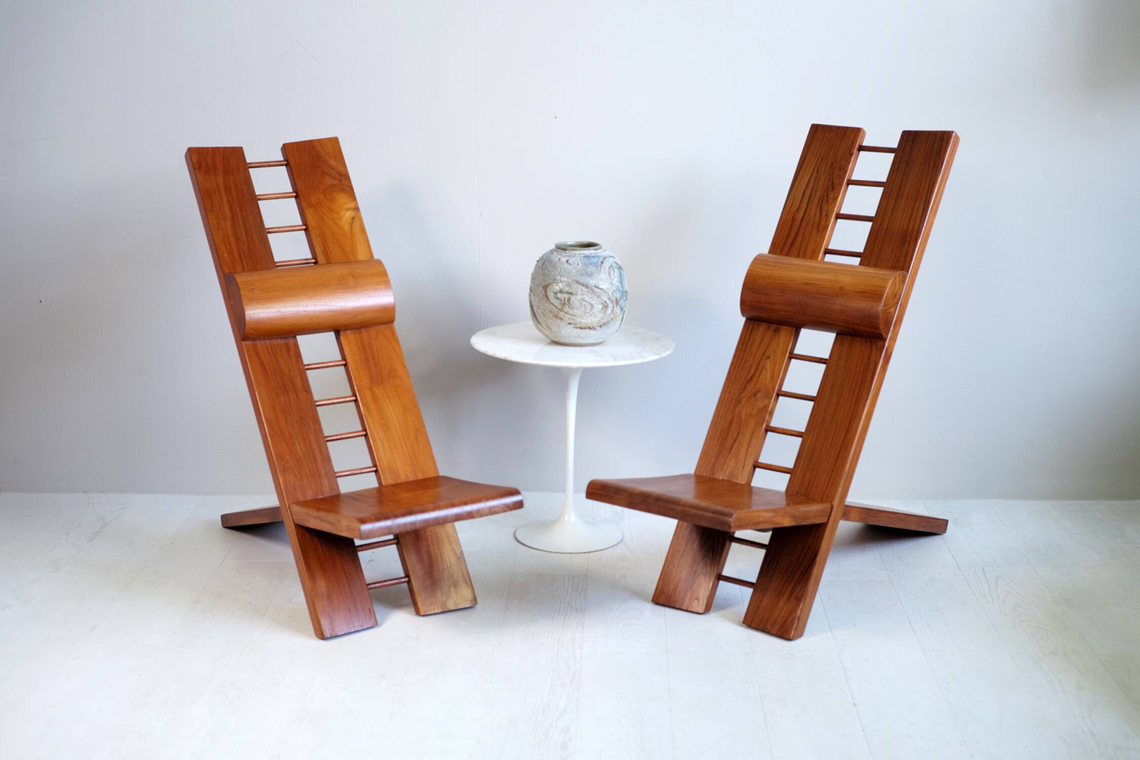 Pair of Africa armchairs Marcel Ramond France 1970