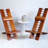 Pair of Africa armchairs Marcel Ramond France 1970