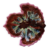 Unsigned leaf-shaped fruit bowl