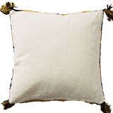 45x45 yellow coloured patterned cushion
