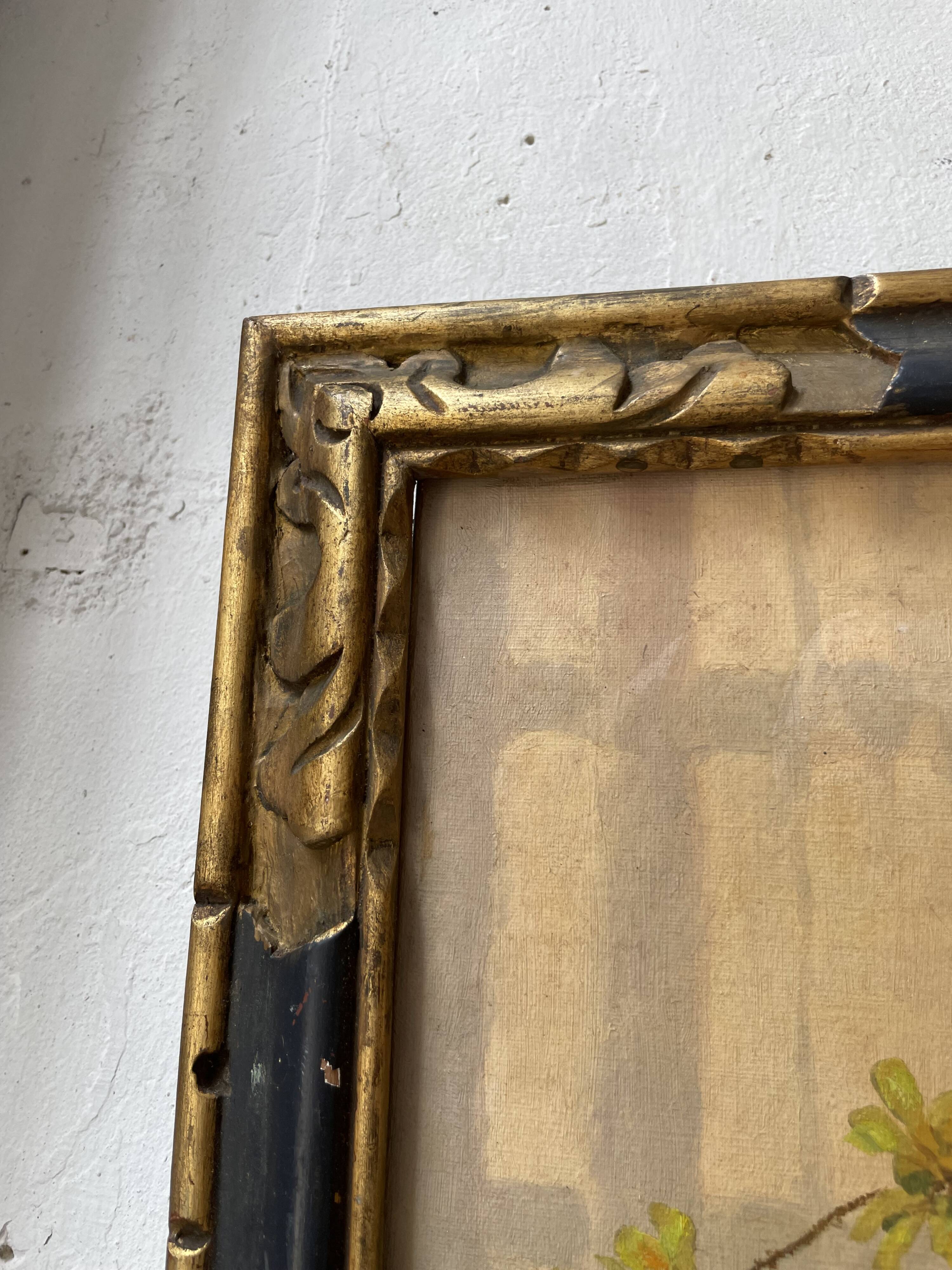 Oil painting flowers 1900