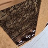 1960s, Danish relax chair, cherry-red furniture velour, oak wood.