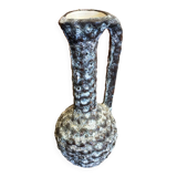 Old pitcher annette roux fat lava ceramics grey & bubbles