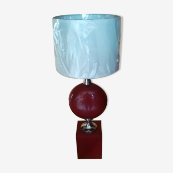 Red 1960/70s table lamp