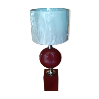 Red 1960/70s table lamp