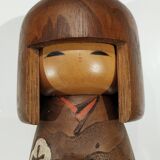 Kokeshi usaburo workshops 1970-80 Japan - plum blossom decoration