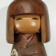Kokeshi usaburo workshops 1970-80 Japan - plum blossom decoration
