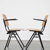 Set of 8 Vintage Dining Chairs with Armrests