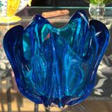 Vintage Cobalt Blue Glass Vase by Jacques – Edelweiss Label, 1970s