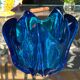 Vintage Cobalt Blue Glass Vase by Jacques – Edelweiss Label, 1970s