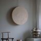 Mid-century Scandinavian Swedish, Ceiling light / Wall sconce in linen, 1950s