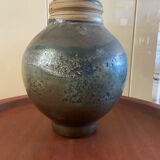 Vase boule en grès émaillé