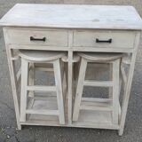 Swing table and stools